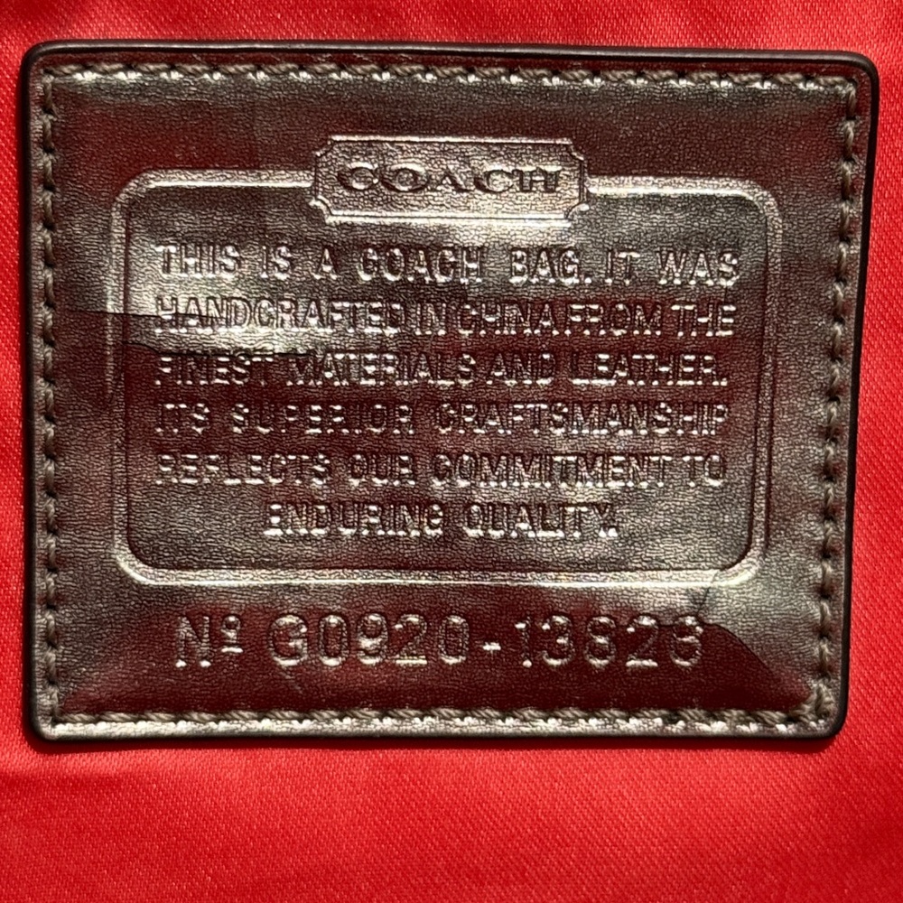Coach Poppy Op Art Glam Tote (EUC) with purse pillow and unbranded dustbag EUC - Picture 6 of 9